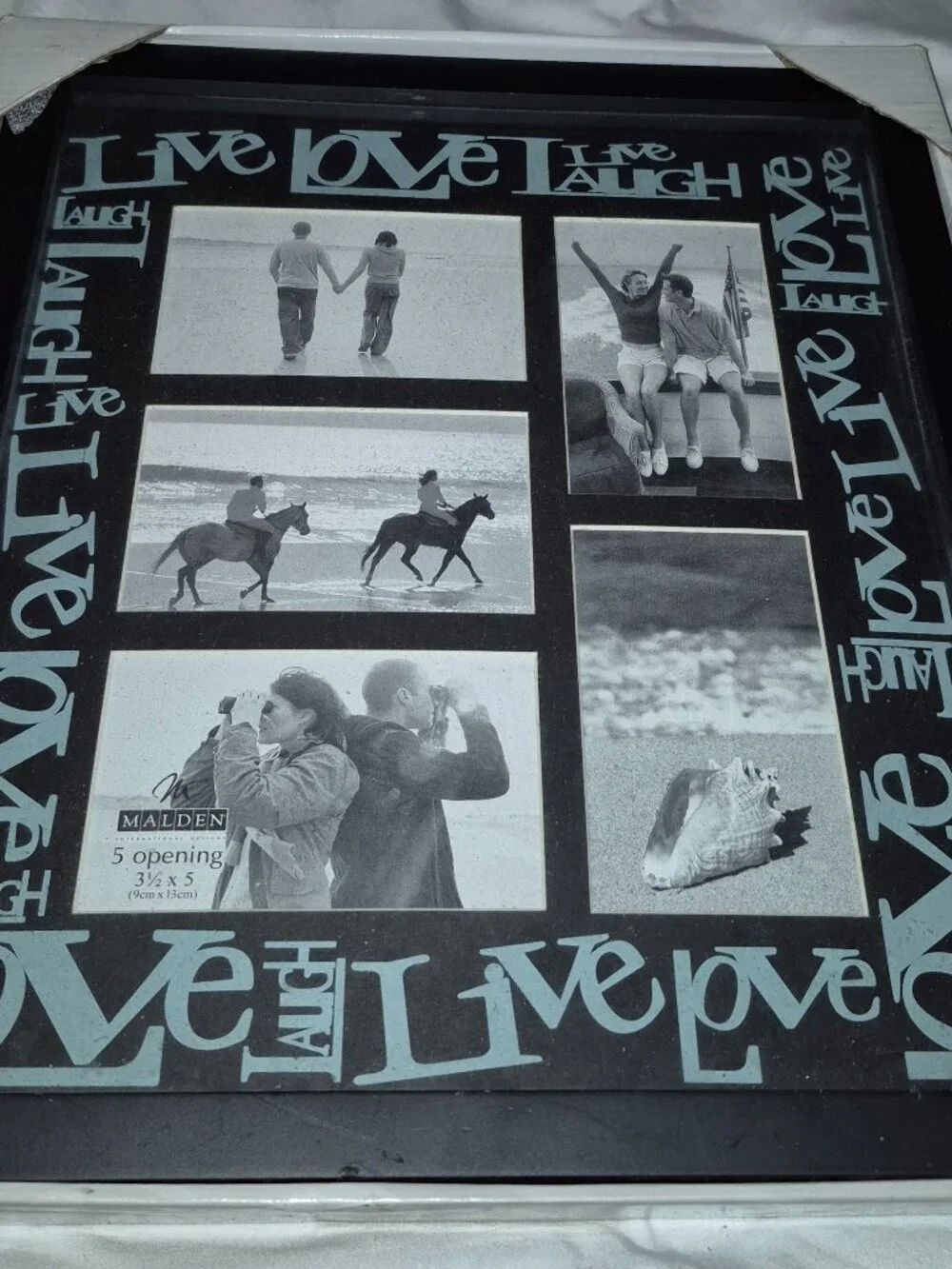 Malden International Designs Black Collage Frame 5 Openings 3.5